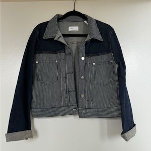 BLDWN Striped Denim Jacket